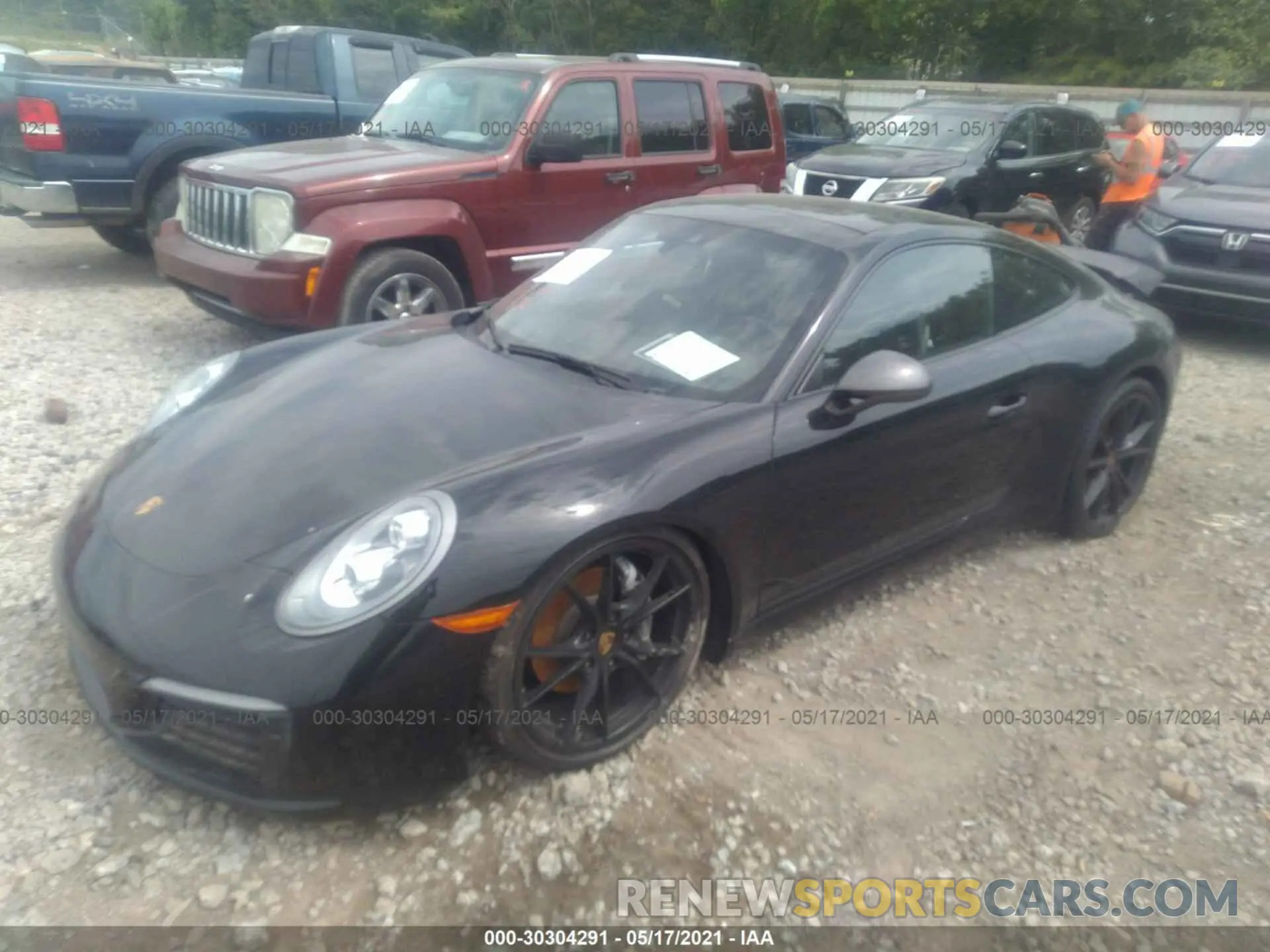 2 fotografías del automóvil dañado WP0AA2A97KS103790 PORSCHE 911 2019