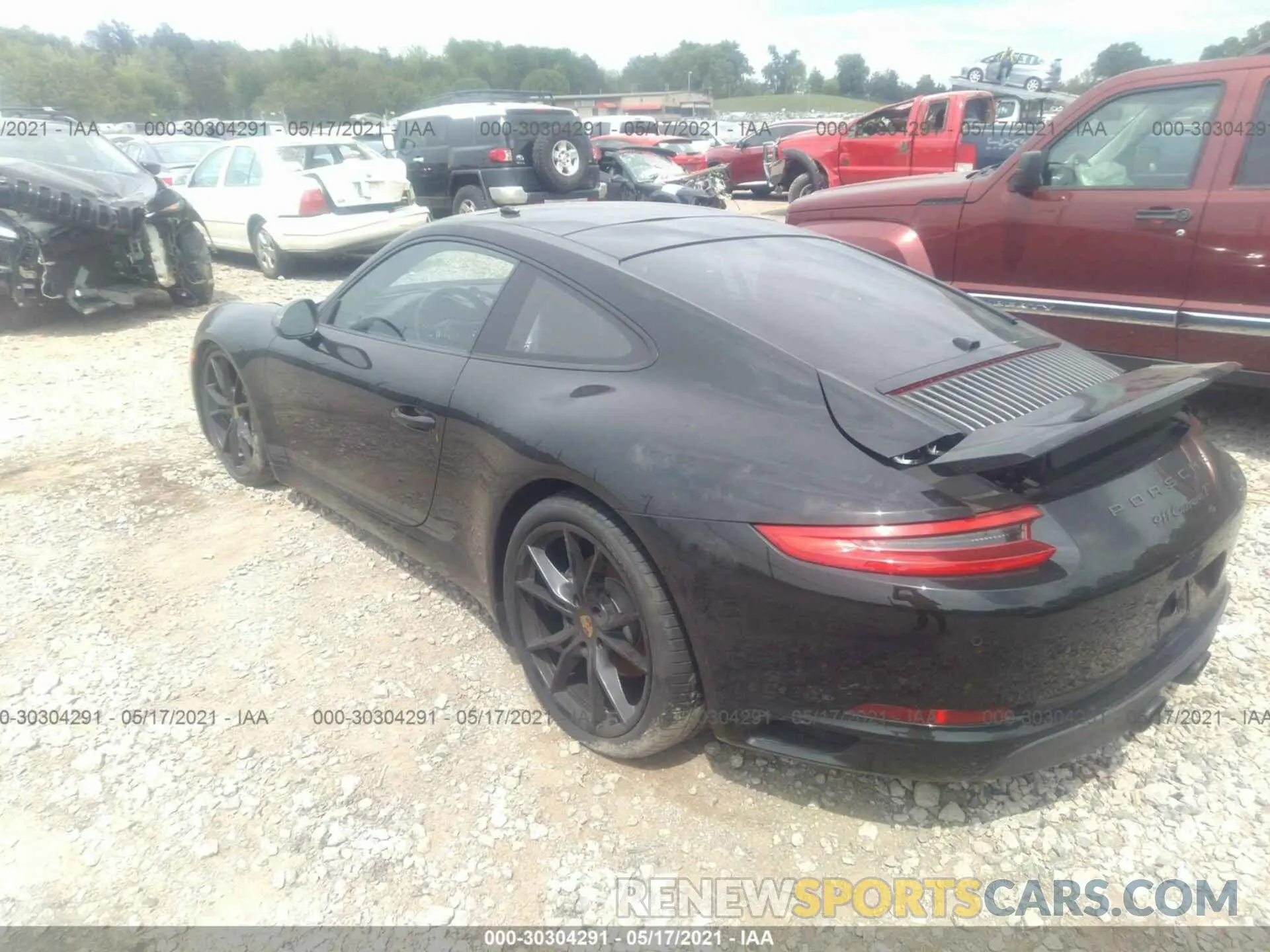 3 fotografías del automóvil dañado WP0AA2A97KS103790 PORSCHE 911 2019