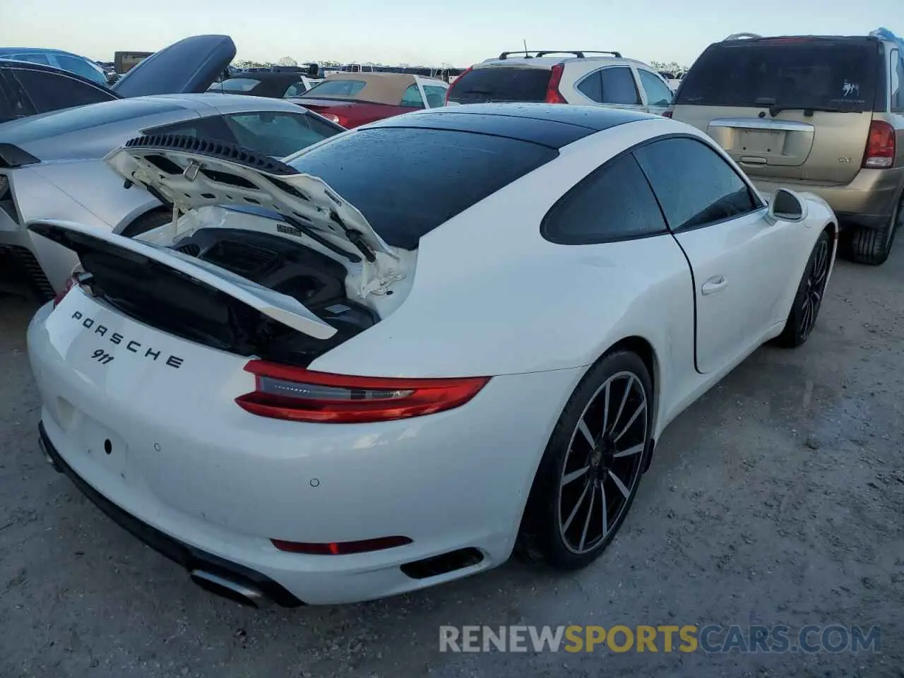 3 fotografías del automóvil dañado WP0AA2A9XKS104030 PORSCHE 911 2019