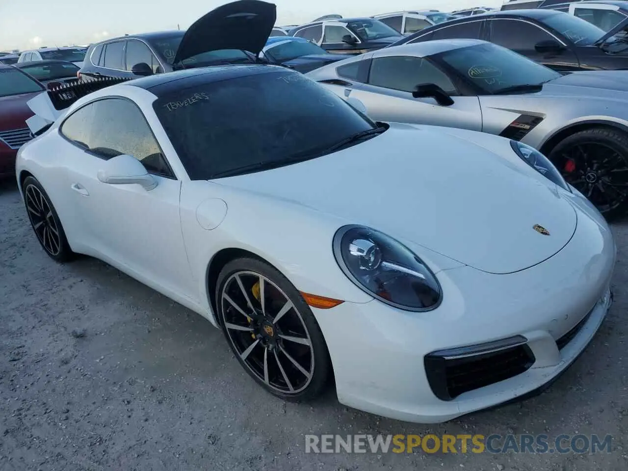 4 fotografías del automóvil dañado WP0AA2A9XKS104030 PORSCHE 911 2019