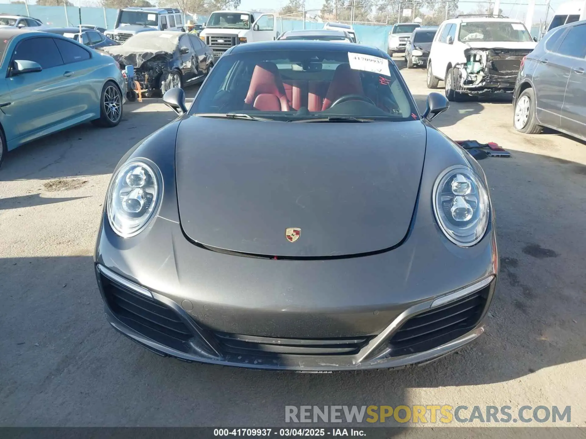 6 fotografías del automóvil dañado WP0AB2A90KS114837 PORSCHE 911 2019