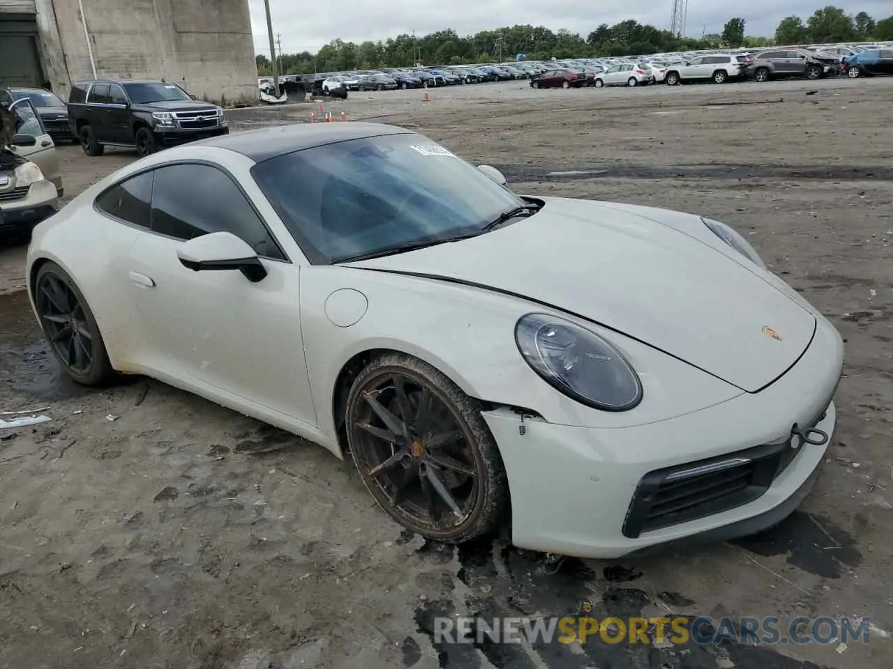 4 fotografías del automóvil dañado WP0AB2A96LS228150 PORSCHE 911 2020