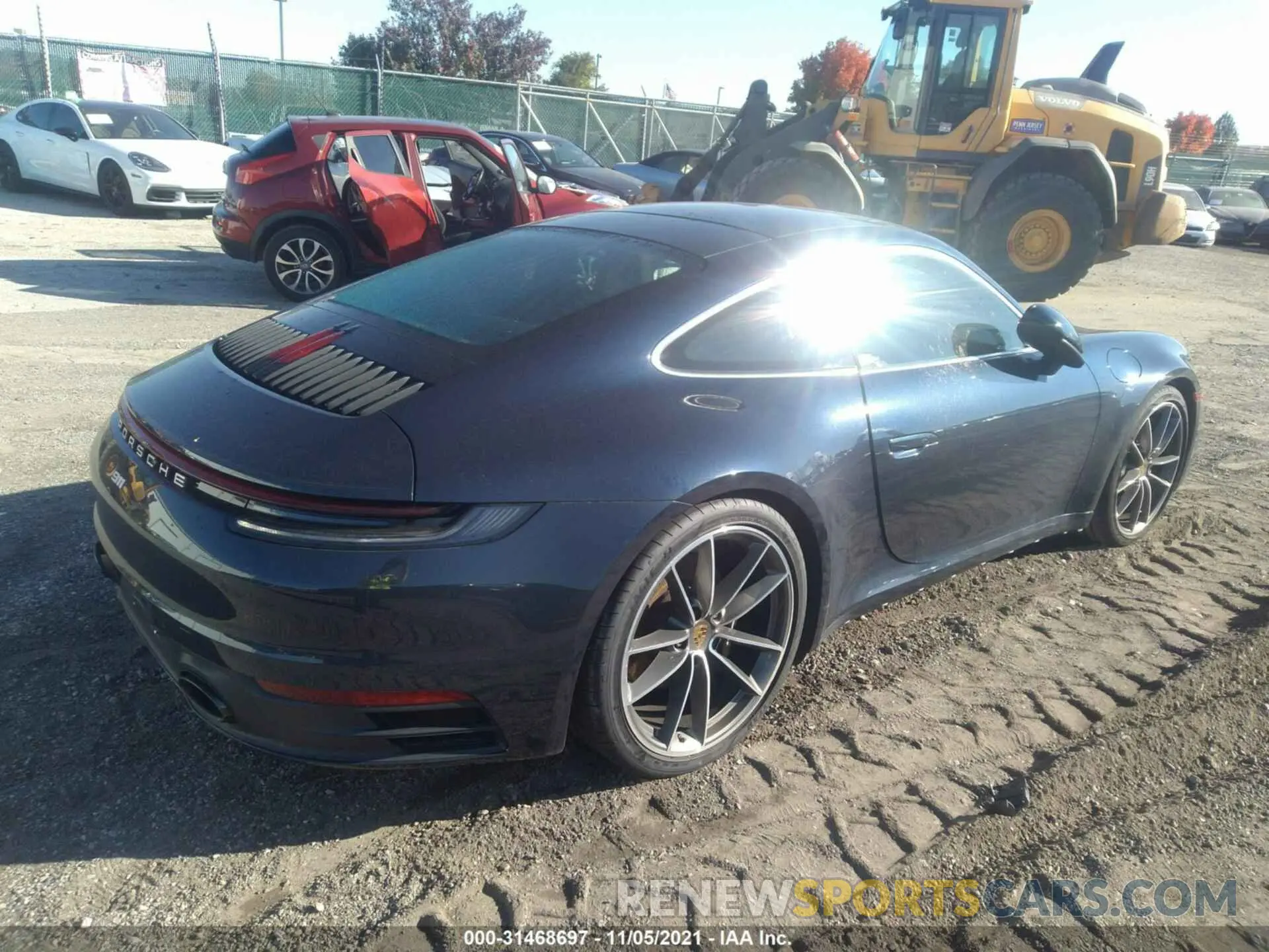 4 fotografías del automóvil dañado WP0AB2A97LS225189 PORSCHE 911 2020
