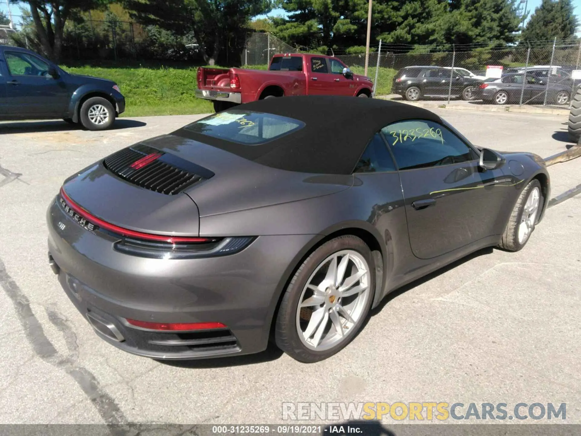 4 fotografías del automóvil dañado WP0CA2A97LS251836 PORSCHE 911 2020