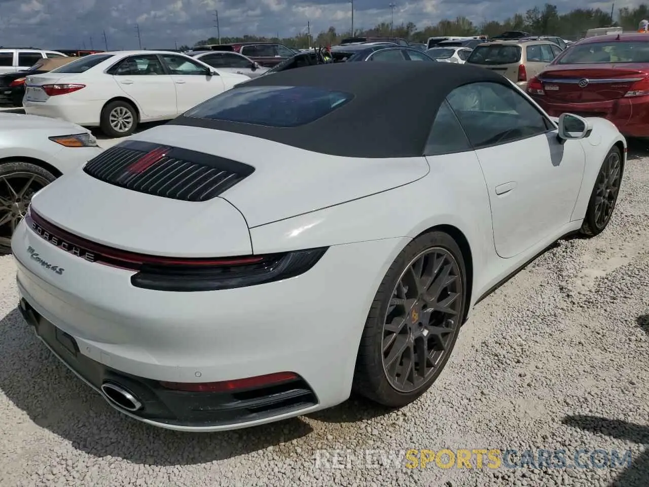 4 fotografías del automóvil dañado WP0CB2A97LS263787 PORSCHE 911 2020