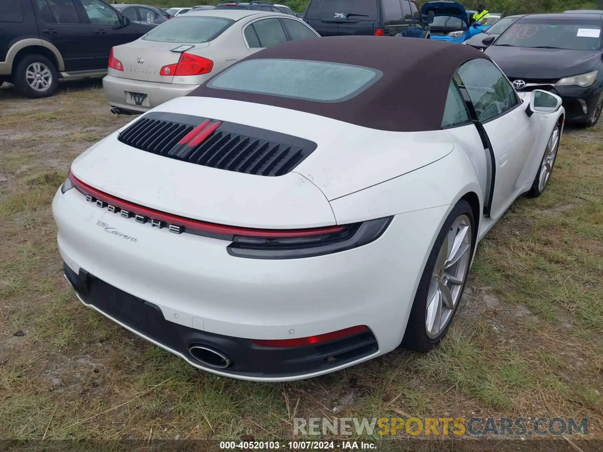 4 fotografías del automóvil dañado WP0CA2A91MS239859 PORSCHE 911 2021