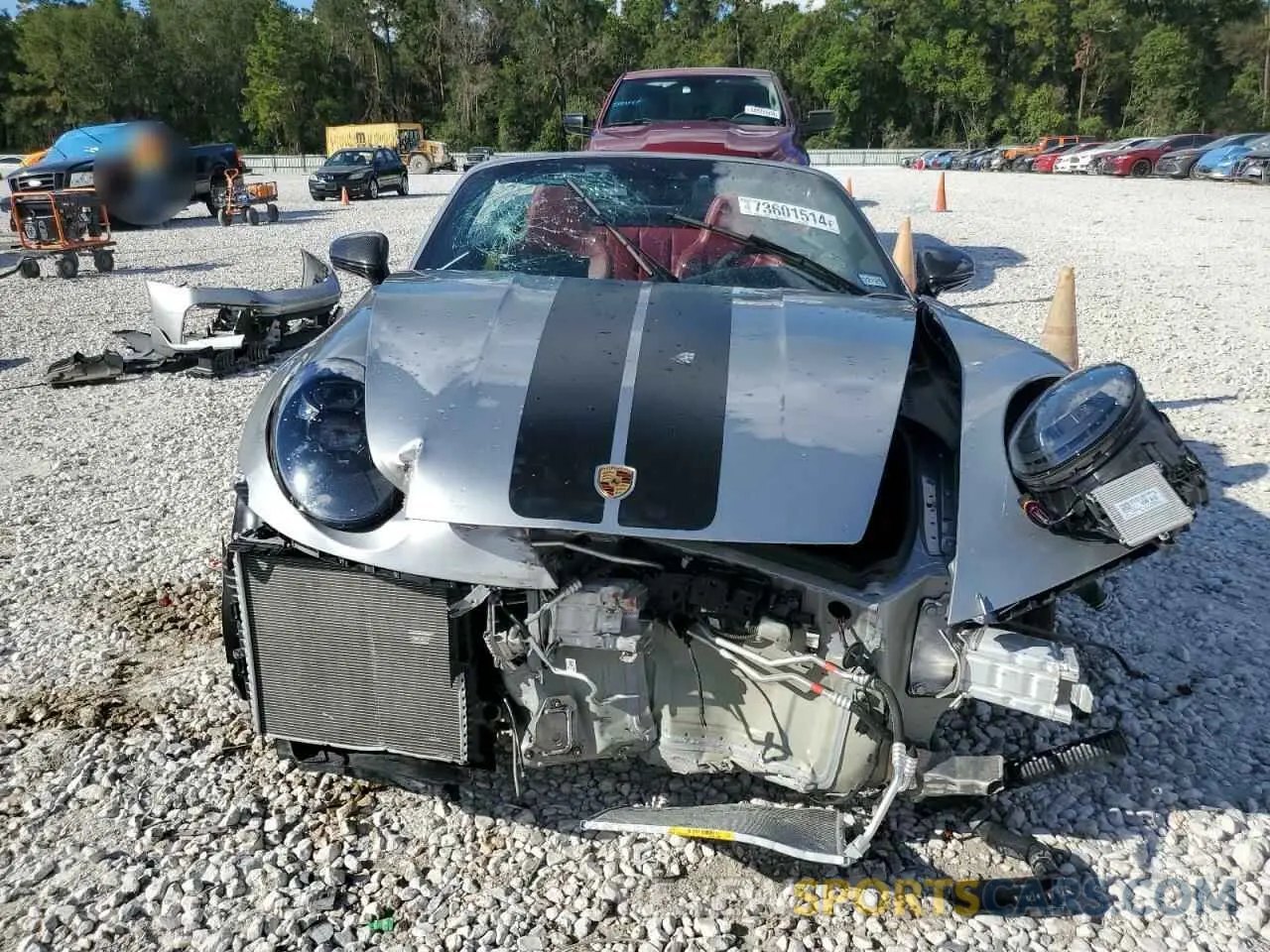 5 fotografías del automóvil dañado WP0CD2A95MS263475 PORSCHE 911 2021