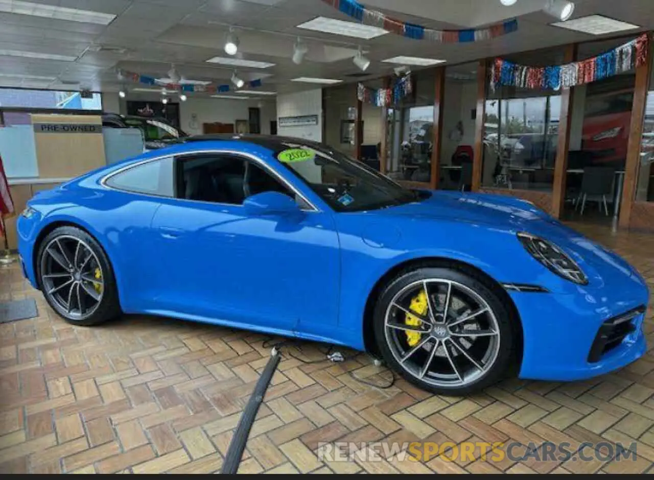 1 fotografías del automóvil dañado WP0AA2A96NS2061XX PORSCHE 911 2022