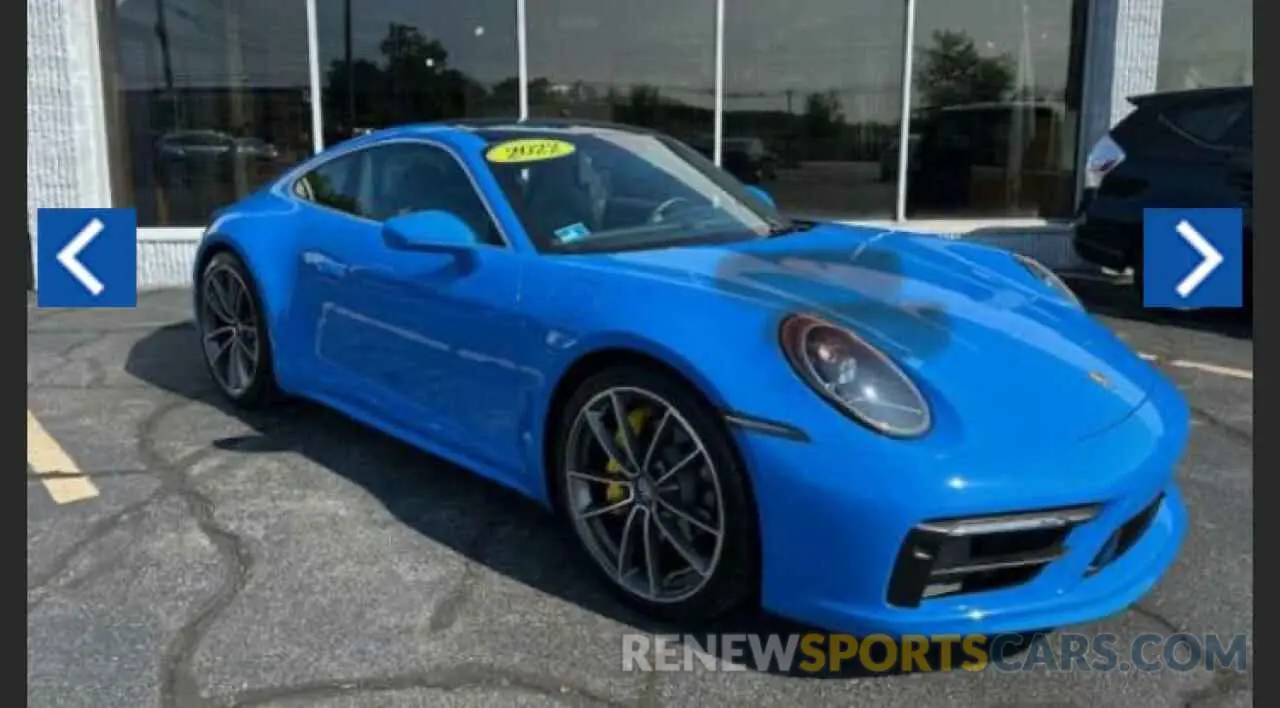 4 fotografías del automóvil dañado WP0AA2A96NS2061XX PORSCHE 911 2022