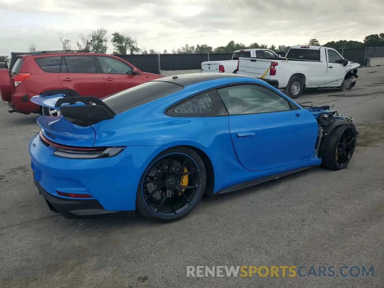 3 fotografías del automóvil dañado WP0AC2A98NS268262 PORSCHE 911 2022