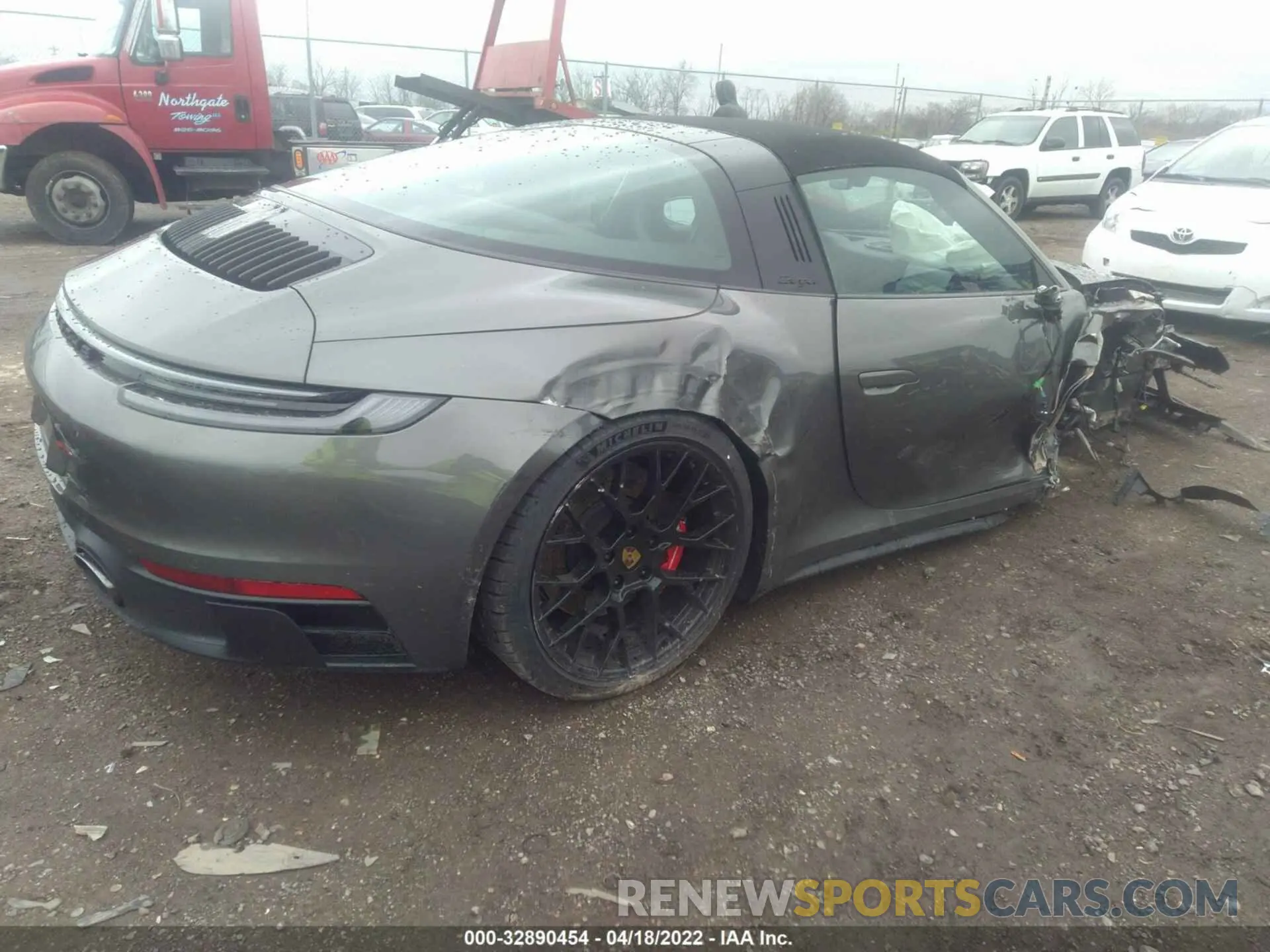 4 fotografías del automóvil dañado WP0BB2A94NS231748 PORSCHE 911 2022