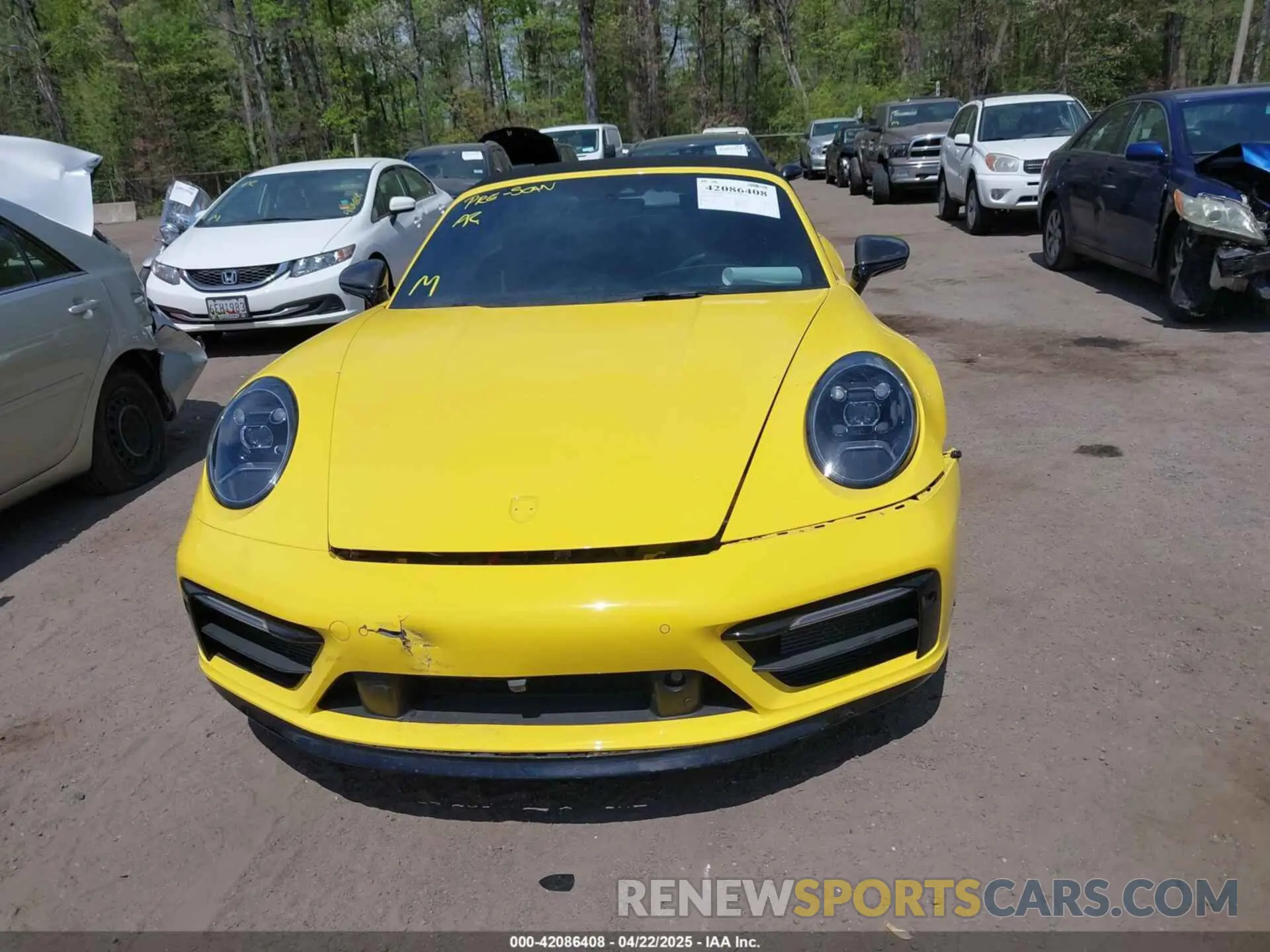 12 fotografías del automóvil dañado WP0CB2A92NS245314 PORSCHE 911 2022