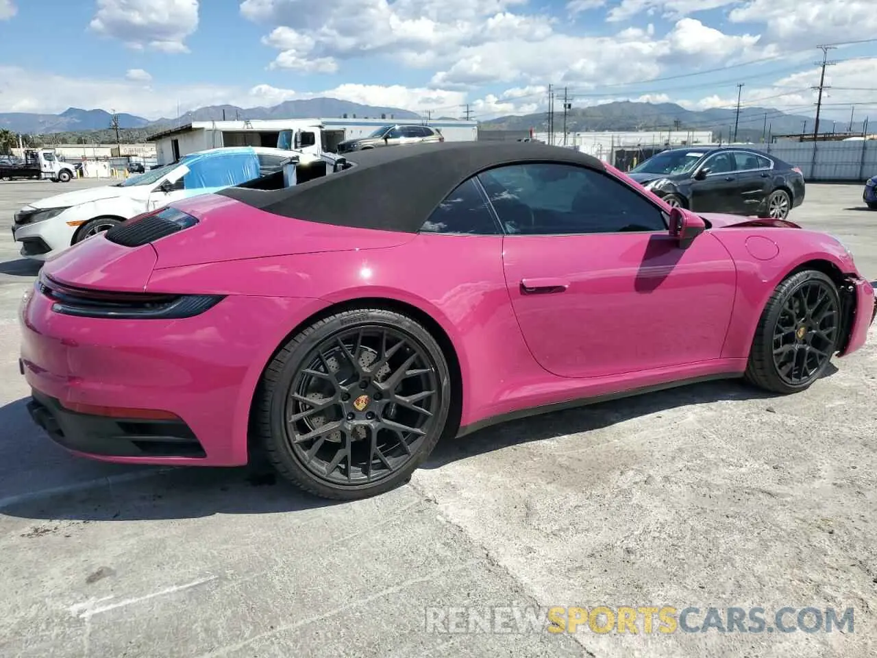 3 fotografías del automóvil dañado WP0CB2A92NS245412 PORSCHE 911 2022