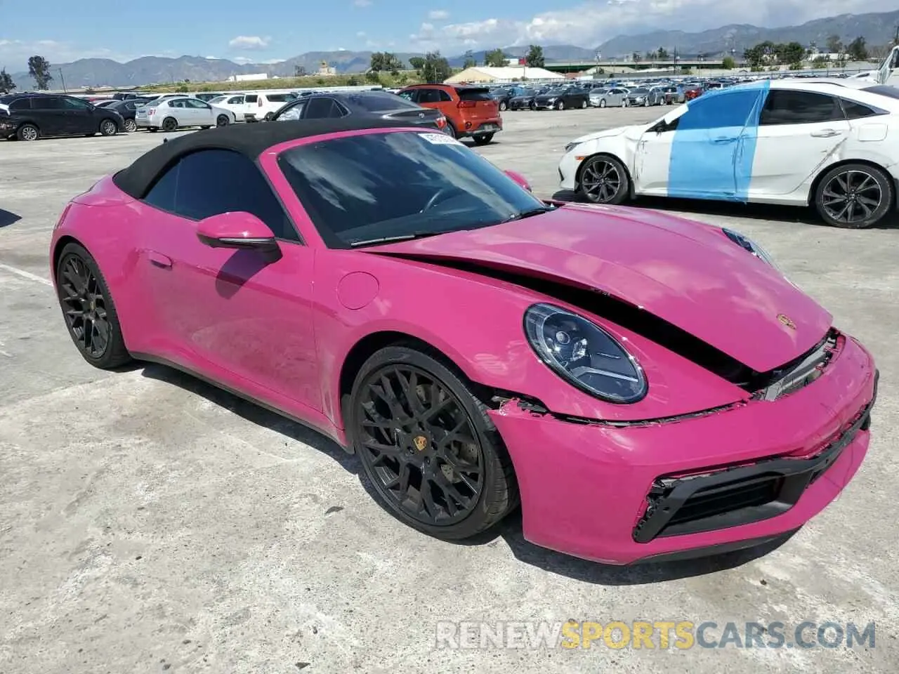 4 fotografías del automóvil dañado WP0CB2A92NS245412 PORSCHE 911 2022