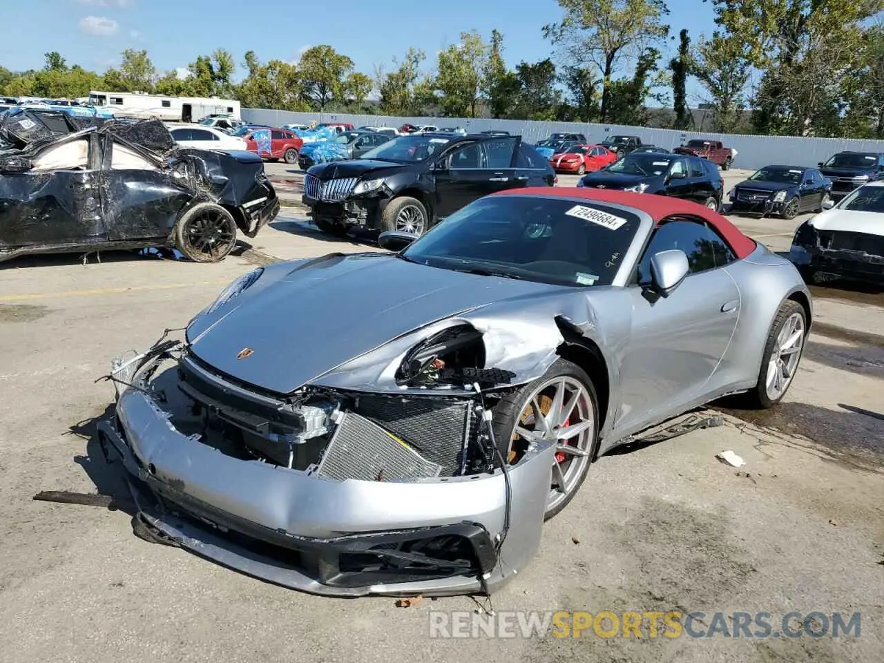 1 fotografías del automóvil dañado WP0CB2A93NS244334 PORSCHE 911 2022