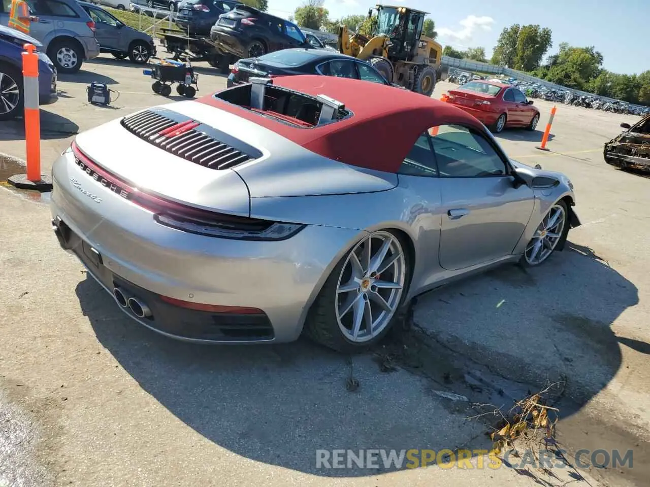 3 fotografías del automóvil dañado WP0CB2A93NS244334 PORSCHE 911 2022