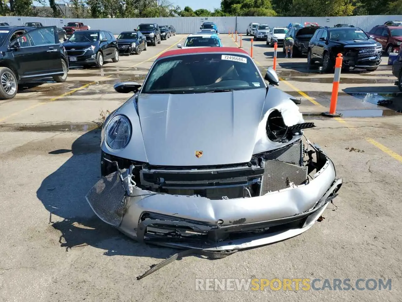 5 fotografías del automóvil dañado WP0CB2A93NS244334 PORSCHE 911 2022