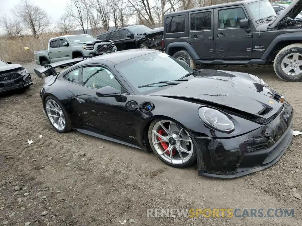 4 fotografías del automóvil dañado WP0AC2A97PS270541 PORSCHE 911 2023
