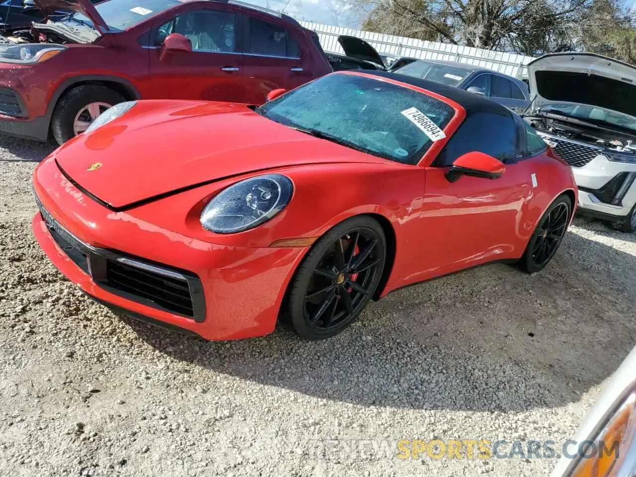 1 fotografías del automóvil dañado WP0BB2A94PS233065 PORSCHE 911 2023