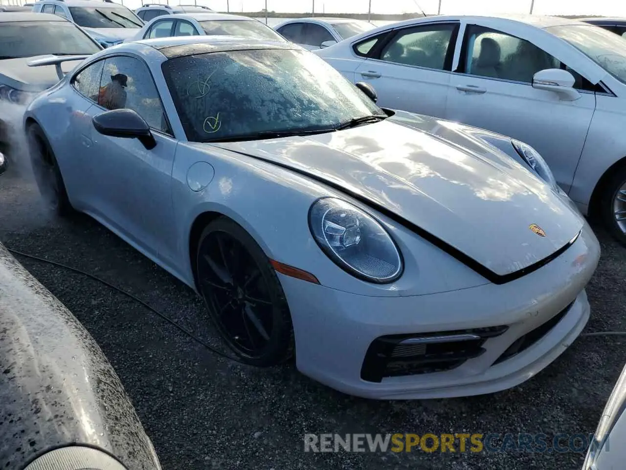 4 fotografías del automóvil dañado WP0AA2A9XRS210035 PORSCHE 911 2024