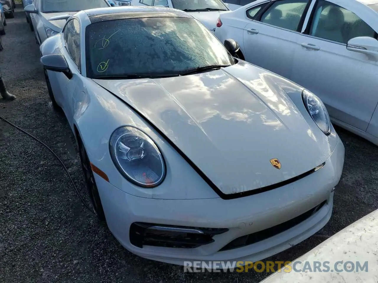 5 fotografías del automóvil dañado WP0AA2A9XRS210035 PORSCHE 911 2024