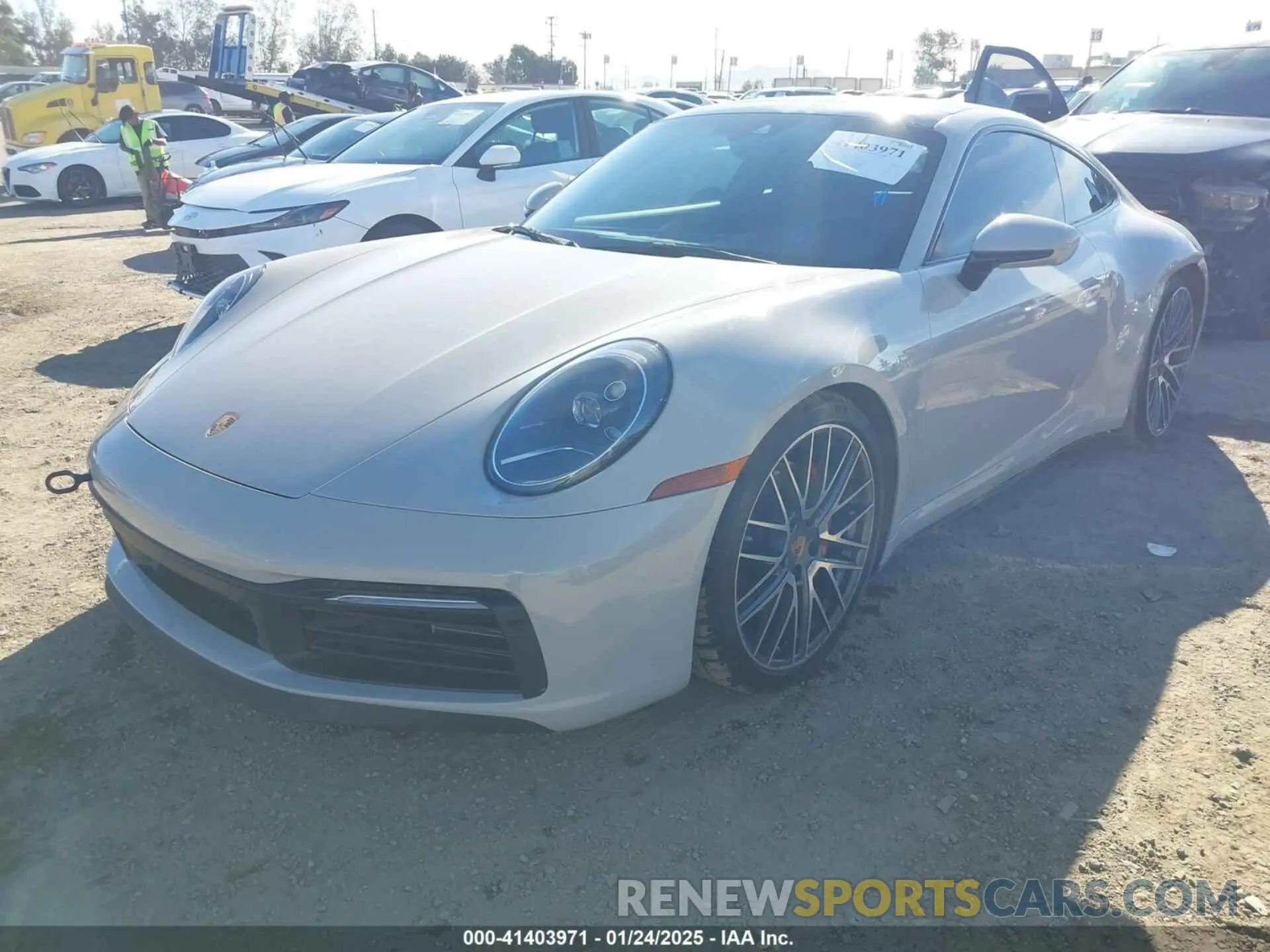 2 fotografías del automóvil dañado WP0AB2A99RS220309 PORSCHE 911 2024