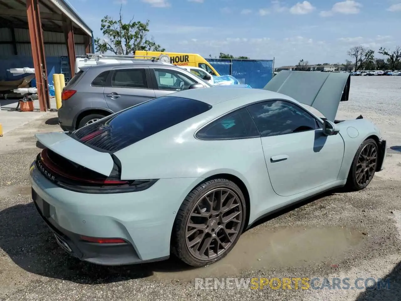 3 fotografías del automóvil dañado WP0AA2A92SS206535 PORSCHE 911 2025