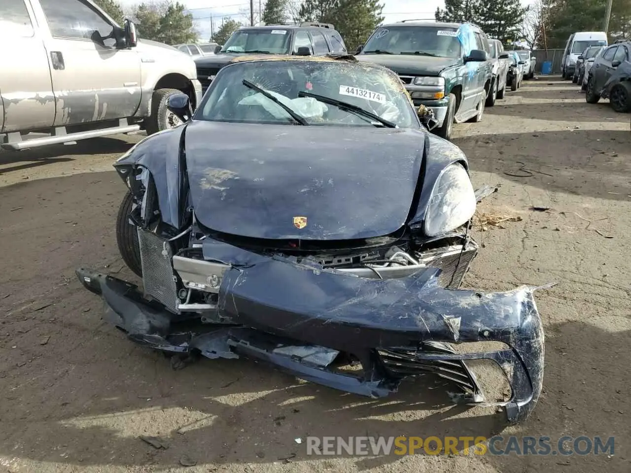 5 fotografías del automóvil dañado WP0CA2A82KS210732 PORSCHE BOXSTER 2019