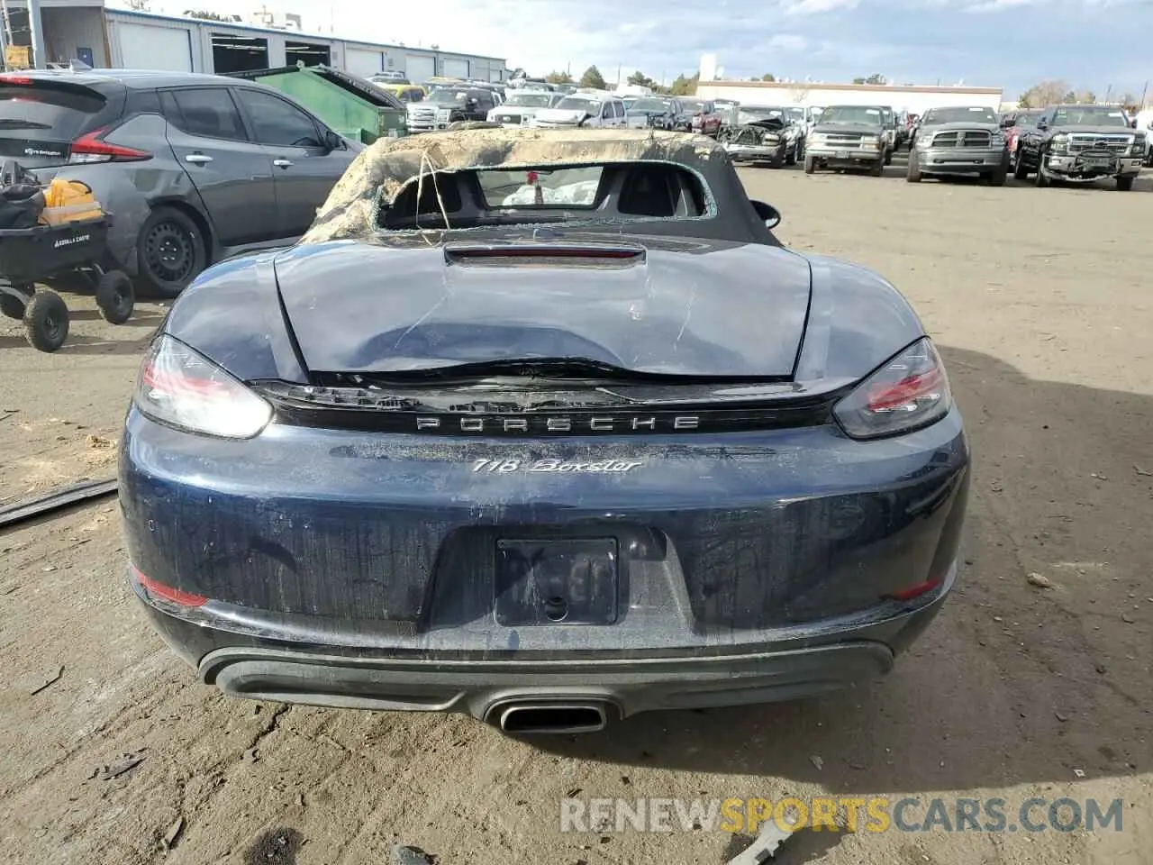 6 fotografías del automóvil dañado WP0CA2A82KS210732 PORSCHE BOXSTER 2019