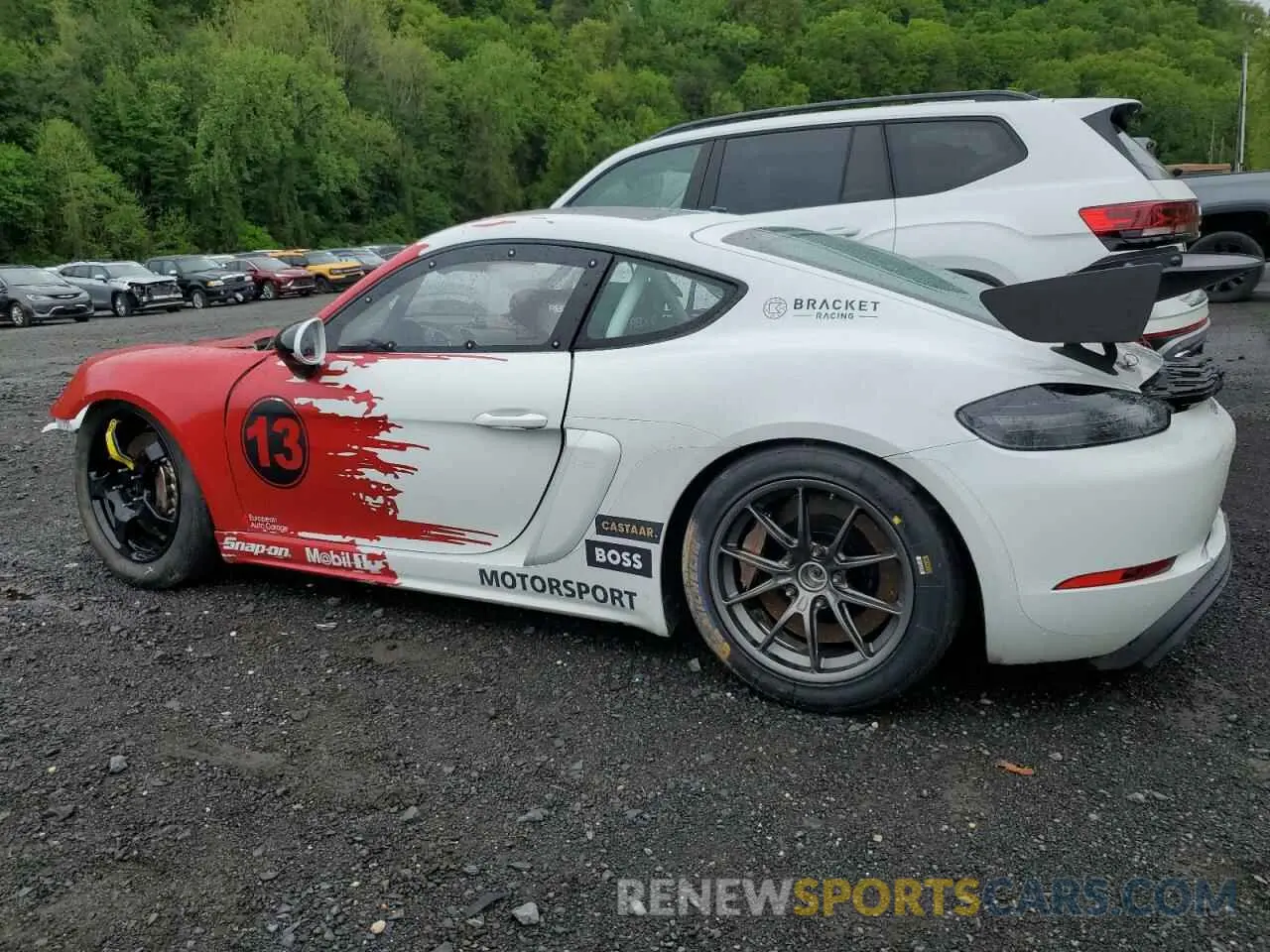 2 fotografías del automóvil dañado WP0ZZZ98ZLK299611 PORSCHE BOXSTER 2020