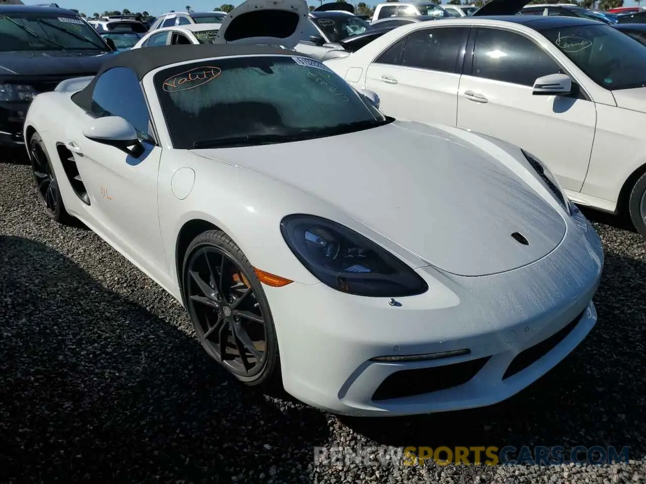 1 fotografías del automóvil dañado WP0CA2A85MS210372 PORSCHE BOXSTER 2021