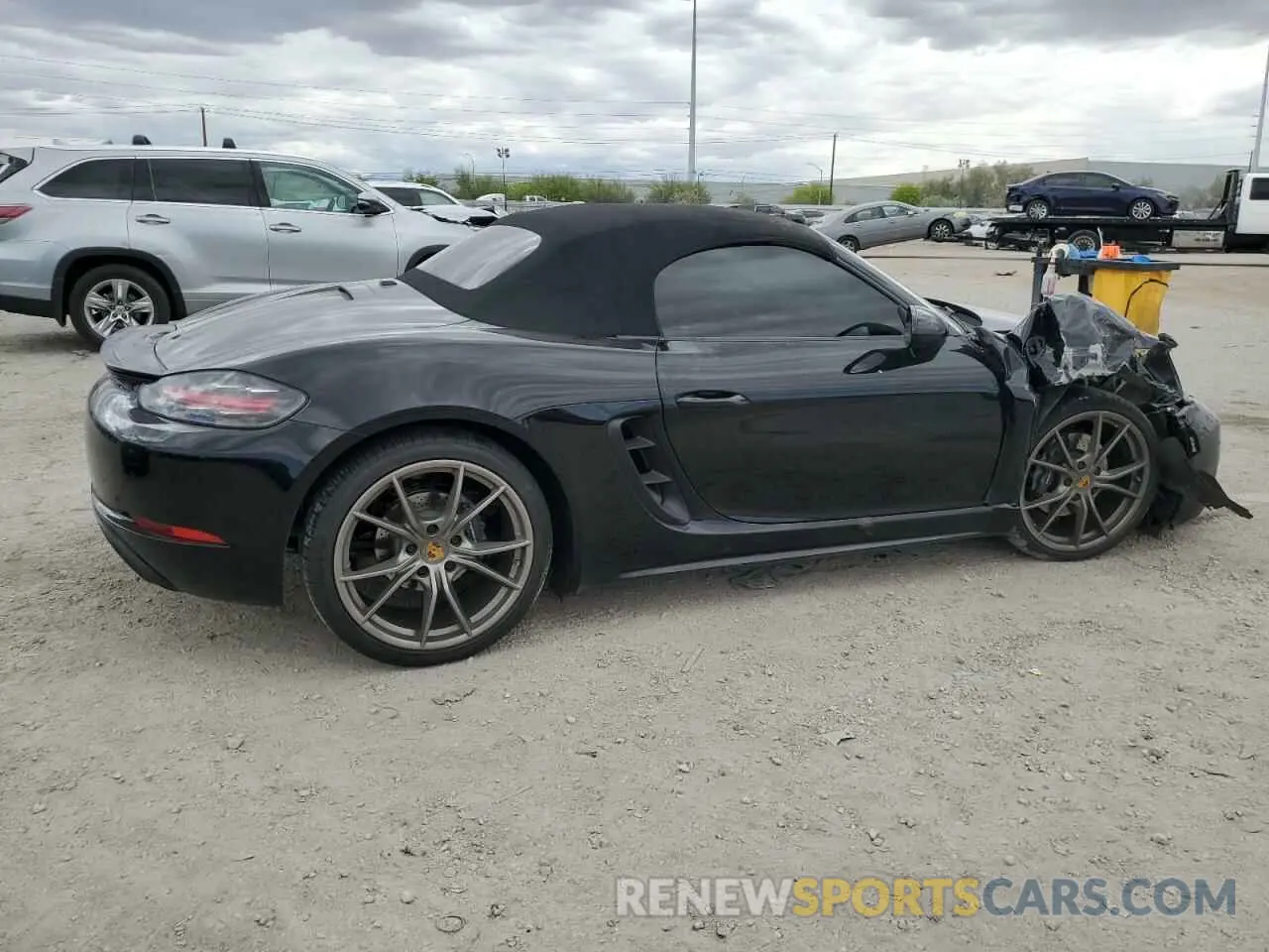 3 fotografías del automóvil dañado WP0CA2A85MS210405 PORSCHE BOXSTER 2021