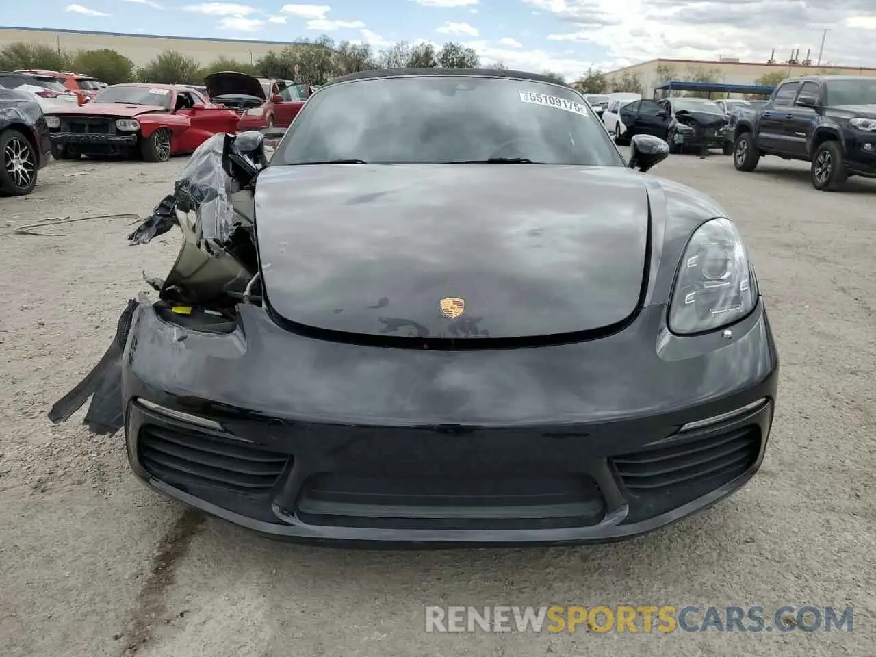 5 fotografías del automóvil dañado WP0CA2A85MS210405 PORSCHE BOXSTER 2021