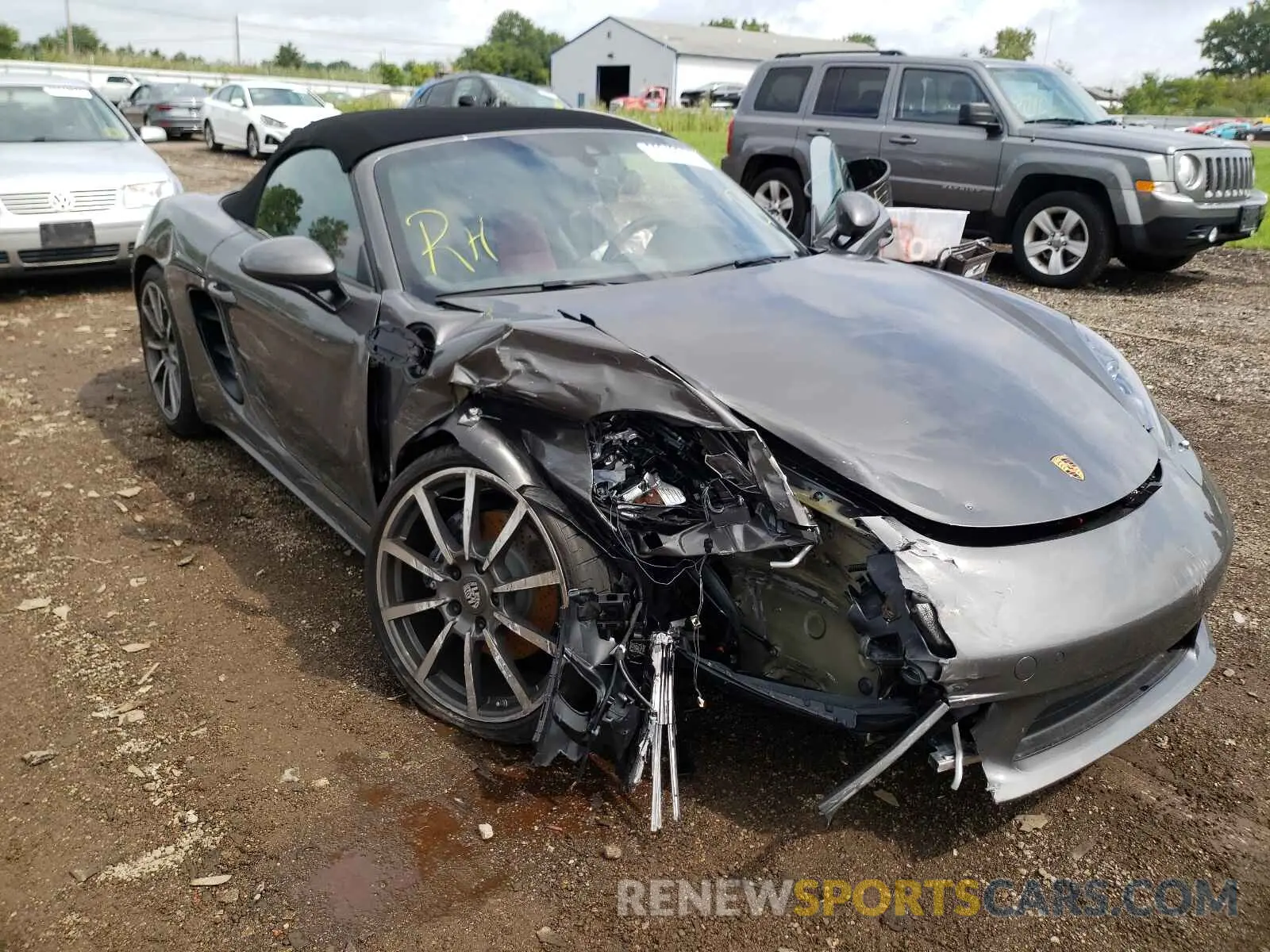 1 fotografías del automóvil dañado WP0CA2A87MS210762 PORSCHE BOXSTER 2021
