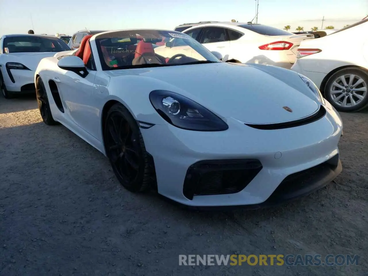 1 fotografías del automóvil dañado WP0CC2A8XMS240820 PORSCHE BOXSTER 2021