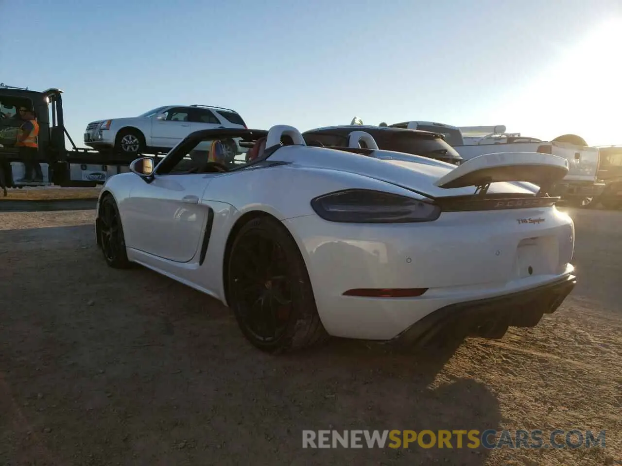 3 fotografías del automóvil dañado WP0CC2A8XMS240820 PORSCHE BOXSTER 2021
