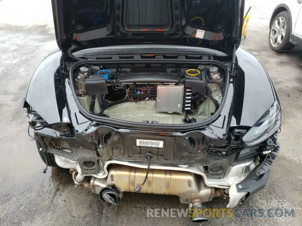 7 fotografías del automóvil dañado WP0CD2A84MS232144 PORSCHE BOXSTER 2021