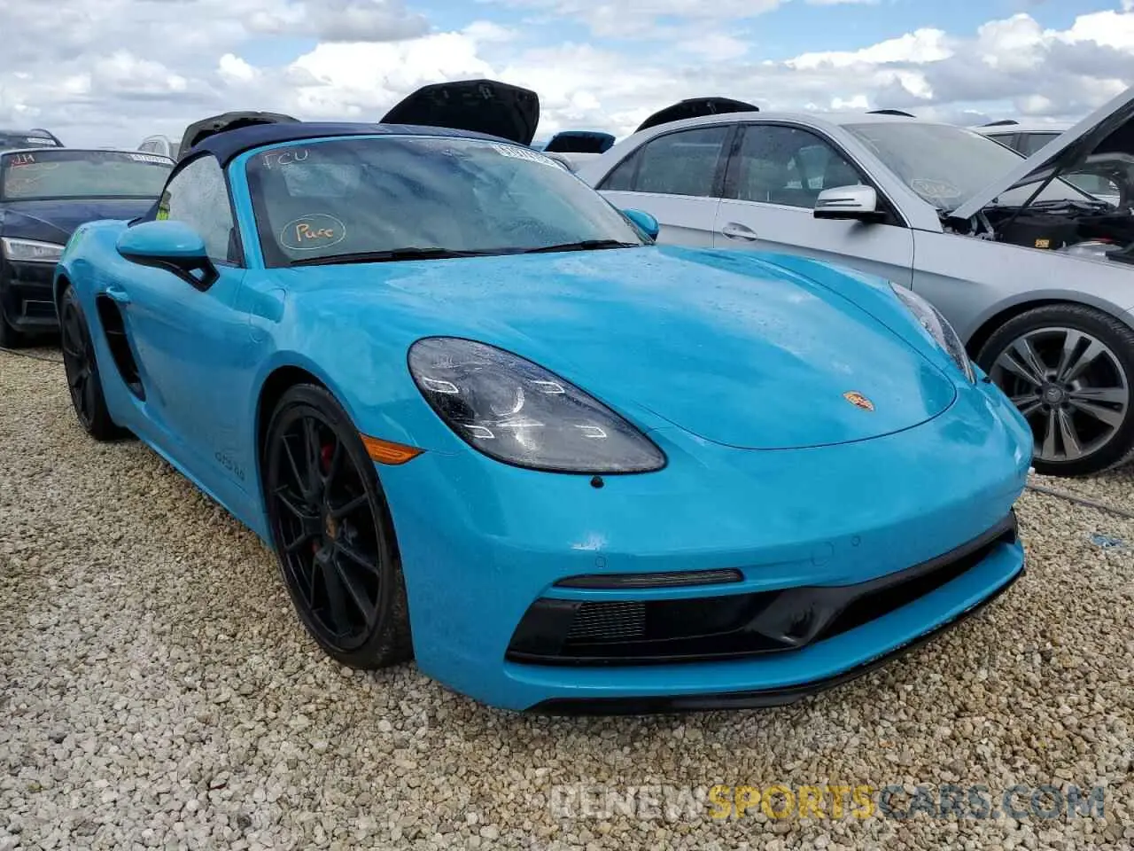 1 fotografías del automóvil dañado WP0CD2A85MS232265 PORSCHE BOXSTER 2021