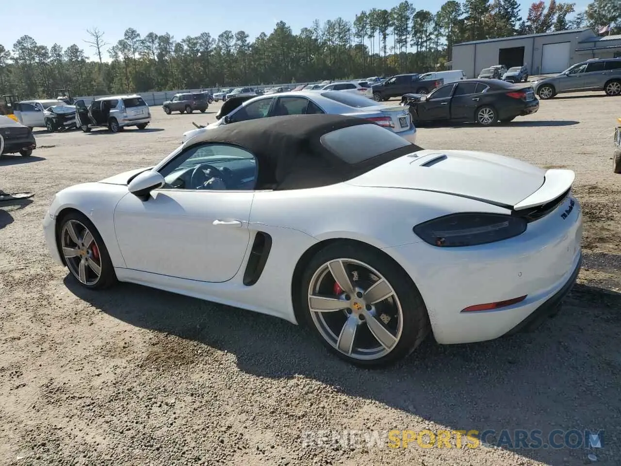 2 fotografías del automóvil dañado WP0CD2A8XMS232293 PORSCHE BOXSTER 2021