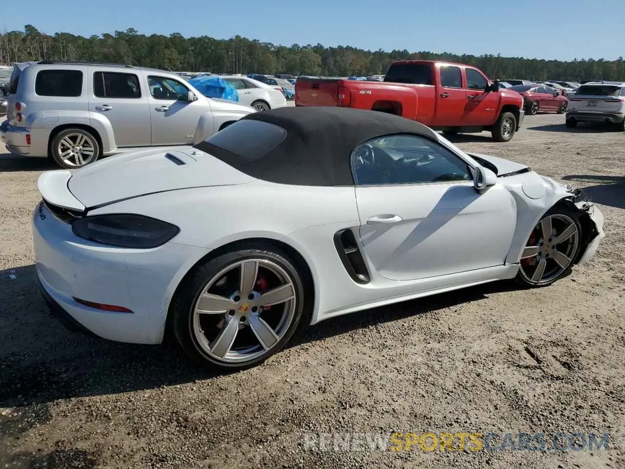 3 fotografías del automóvil dañado WP0CD2A8XMS232293 PORSCHE BOXSTER 2021