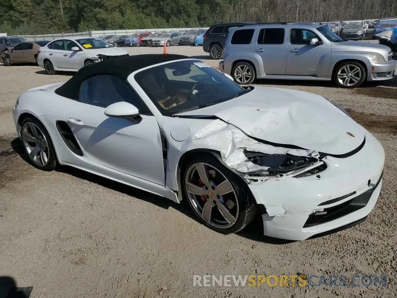 4 fotografías del automóvil dañado WP0CD2A8XMS232293 PORSCHE BOXSTER 2021