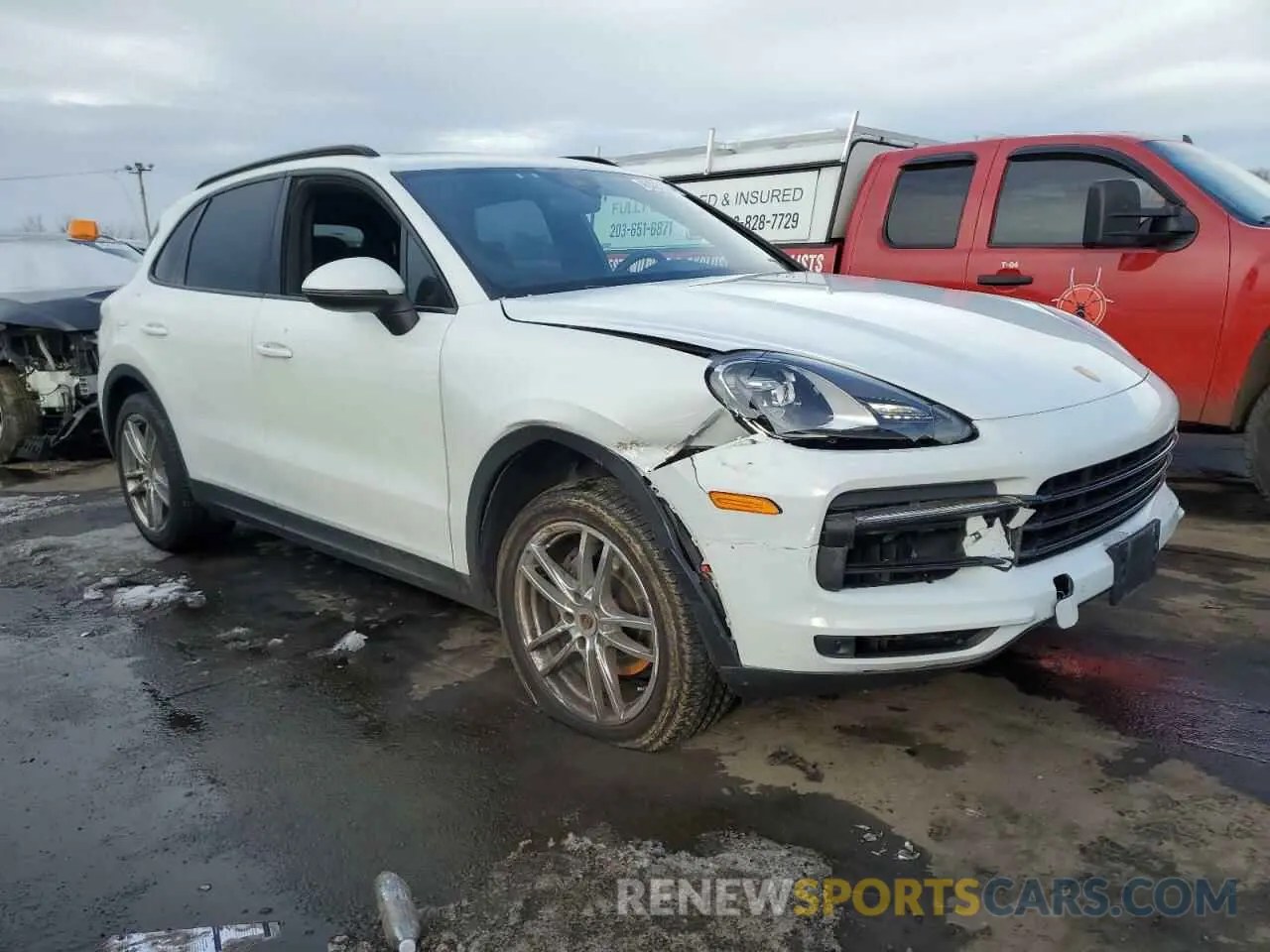 4 fotografías del automóvil dañado WP1AA2AY1KDA15490 PORSCHE CAYENNE 2019