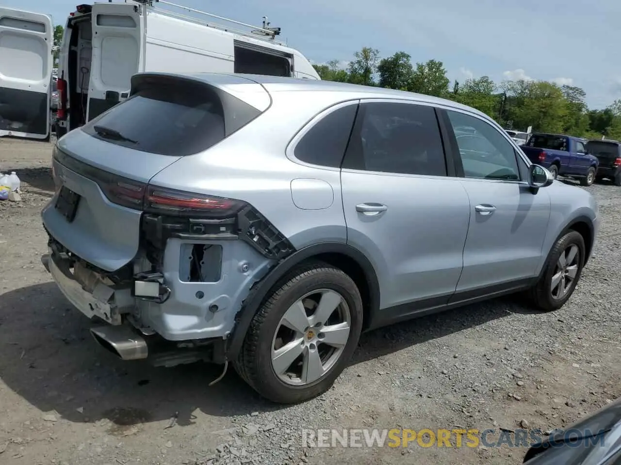 3 fotografías del automóvil dañado WP1AA2AY2KDA06944 PORSCHE CAYENNE 2019