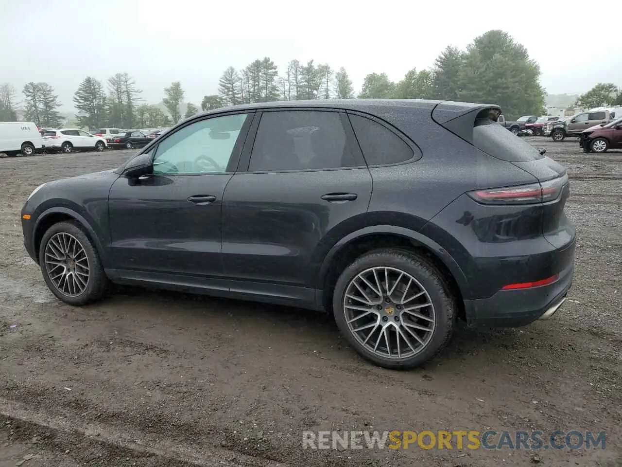 2 fotografías del automóvil dañado WP1AA2AY2KDA10542 PORSCHE CAYENNE 2019