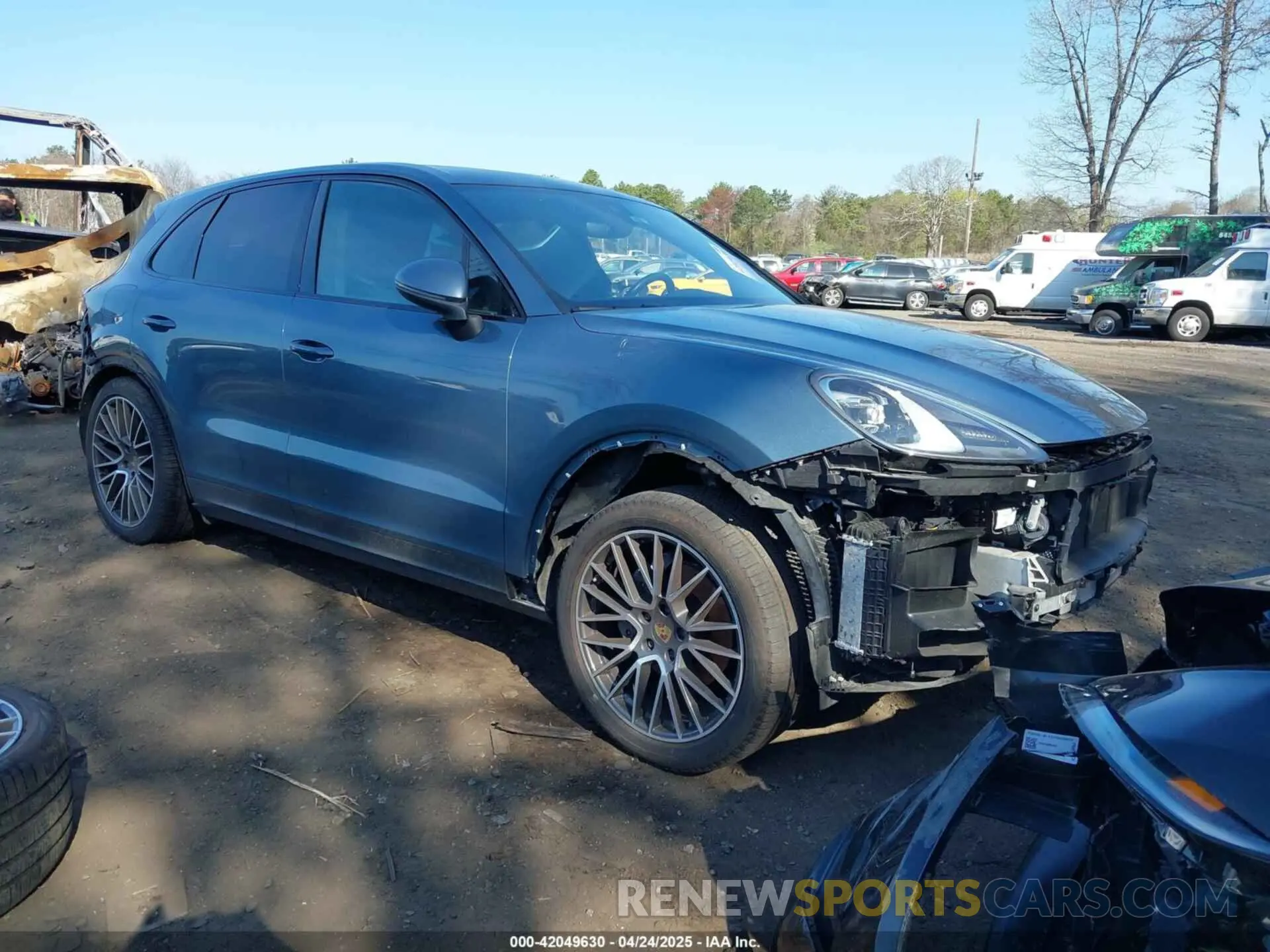1 fotografías del automóvil dañado WP1AA2AY2KDA14302 PORSCHE CAYENNE 2019