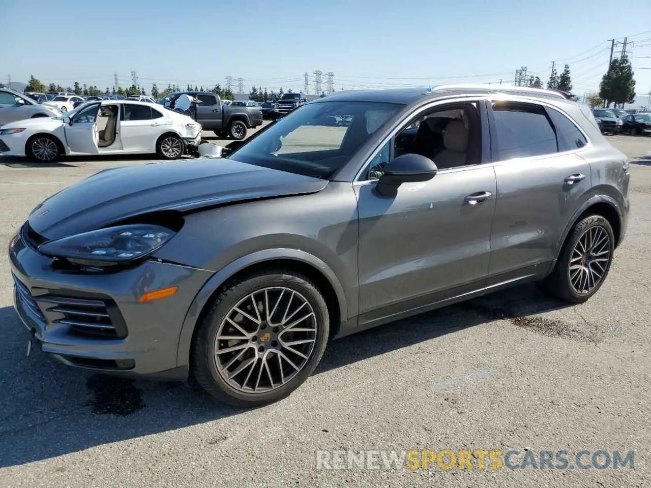 1 fotografías del automóvil dañado WP1AA2AY3KDA18665 PORSCHE CAYENNE 2019
