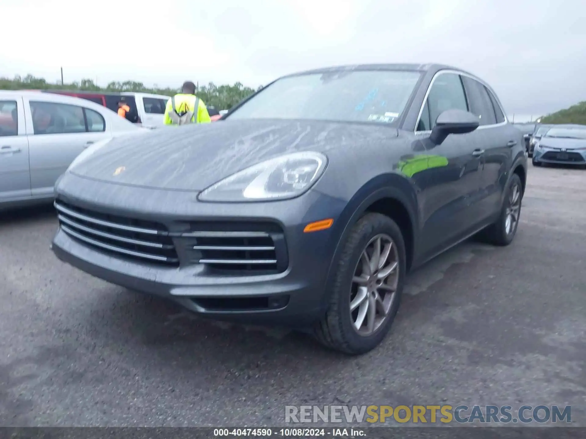 2 fotografías del automóvil dañado WP1AA2AY4KDA12860 PORSCHE CAYENNE 2019