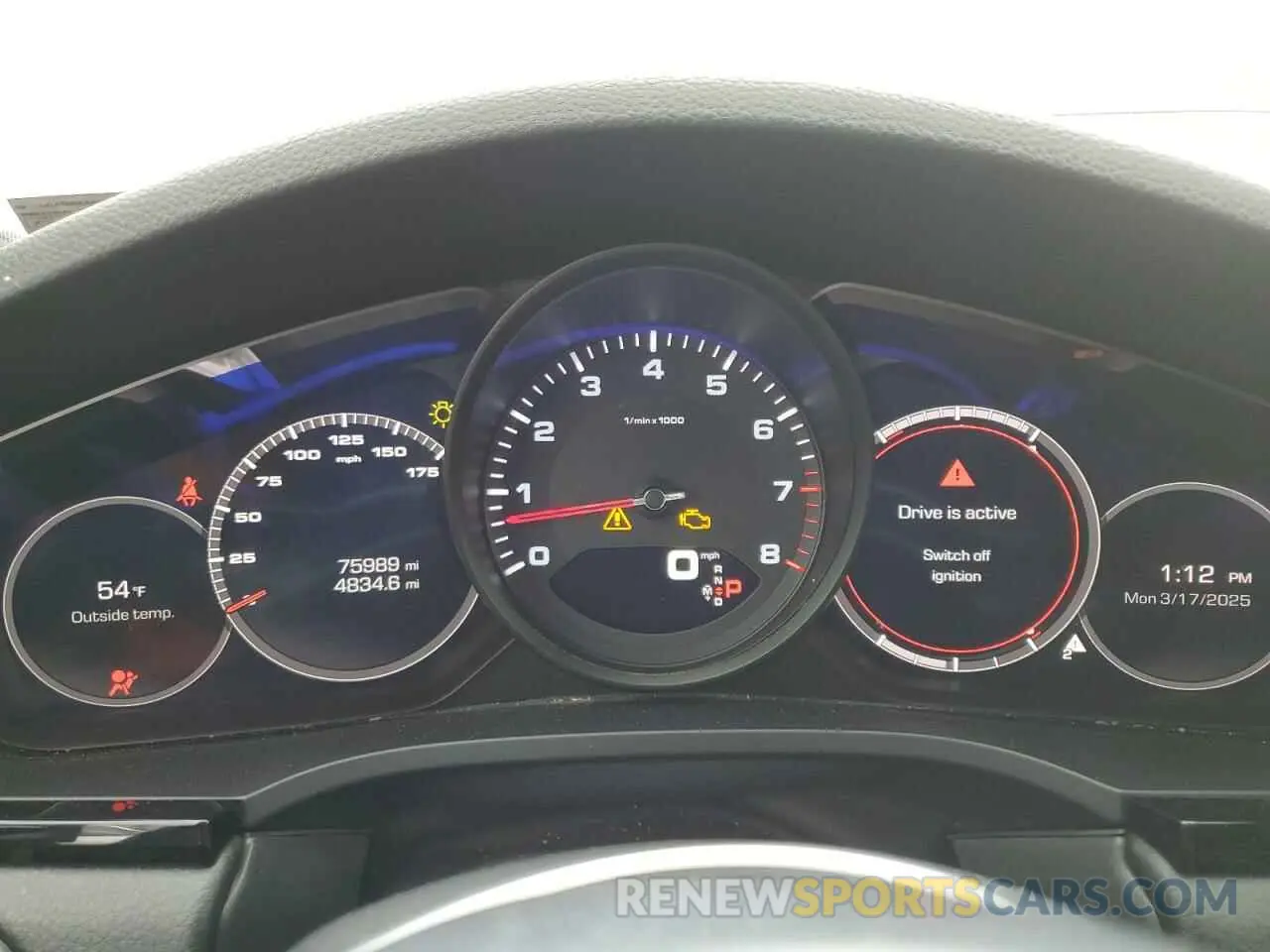 9 fotografías del automóvil dañado WP1AA2AY5KDA17002 PORSCHE CAYENNE 2019
