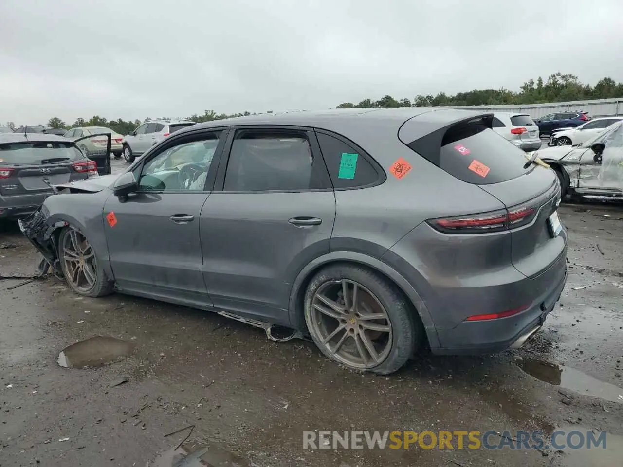 2 fotografías del automóvil dañado WP1AA2AY6KDA09152 PORSCHE CAYENNE 2019