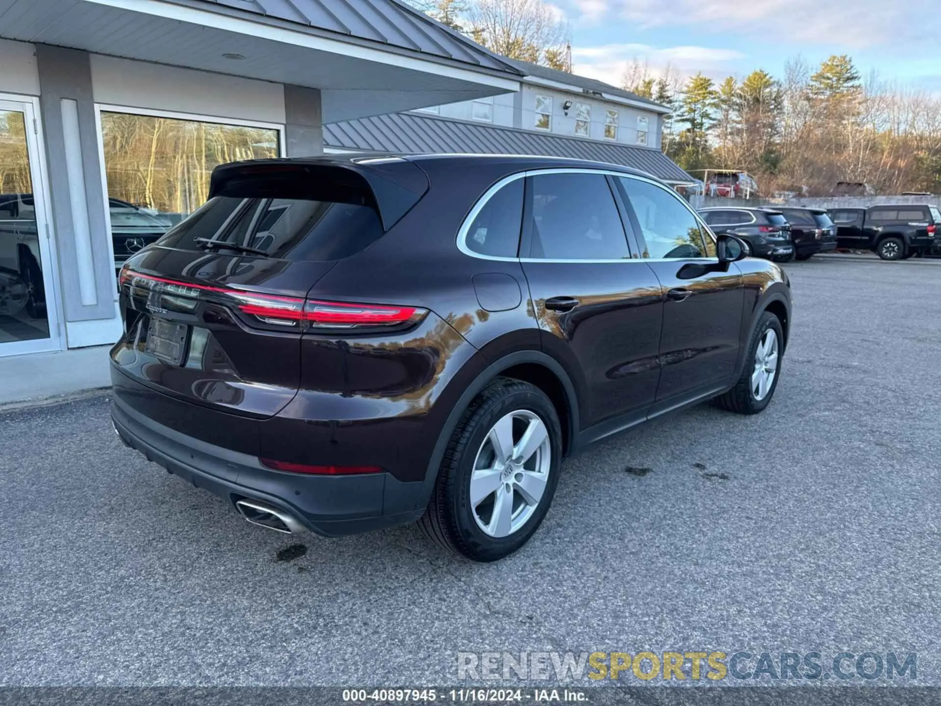 4 fotografías del automóvil dañado WP1AA2AY9KDA01627 PORSCHE CAYENNE 2019
